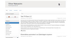 Desktop Screenshot of oliver-matuschin.de