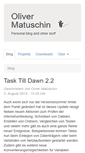 Mobile Screenshot of oliver-matuschin.de
